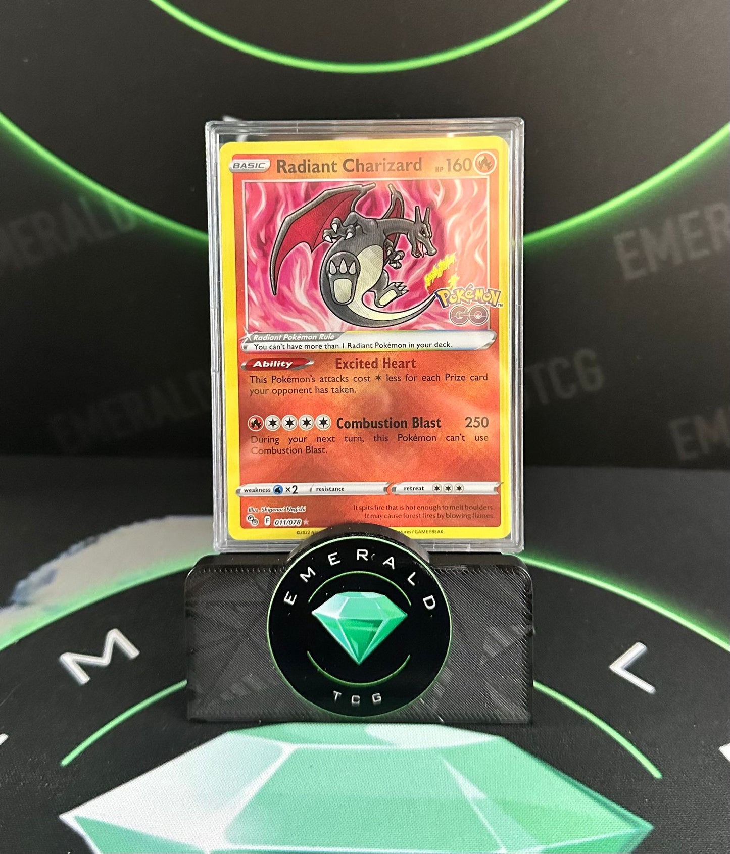 Radiant Charizard - CGS Pre Grade 9