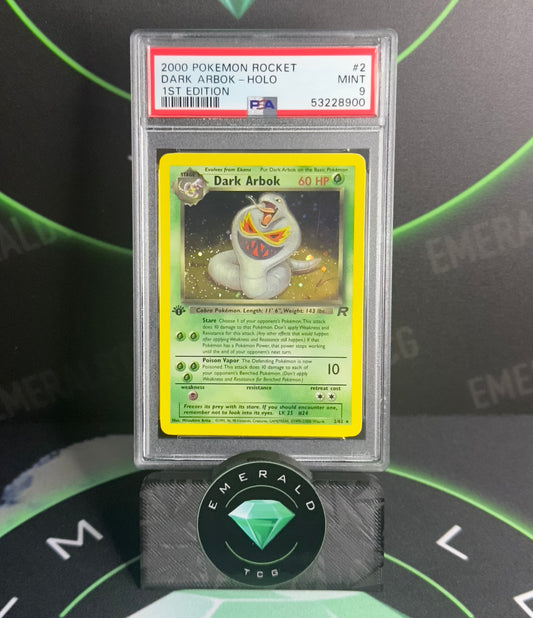 Dark Arbok Holo 1st Edition - PSA 9